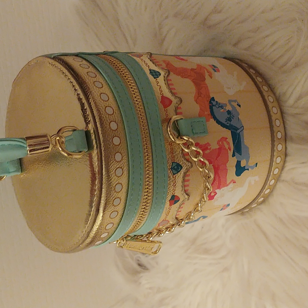 💝FIRM! NWT DISNEY PARKS LOUNGEFLY KING ARTHUR CAROUSEL CROSSBODY (LAST ONE) - Picture 3 of 10